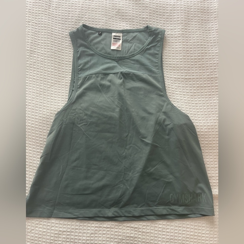 Gymshark Womens Teal Flowy Workout Tank top